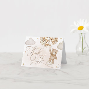 Bear  Baby Shower Thank You Card