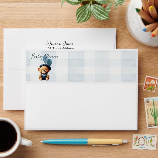 Bear Baby Shower Theme Envelope (Desk)