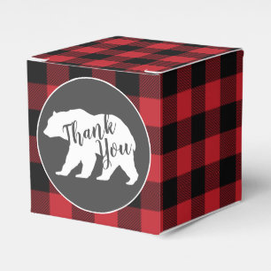Bear Baby Shower Woodland Lodge Favour Box