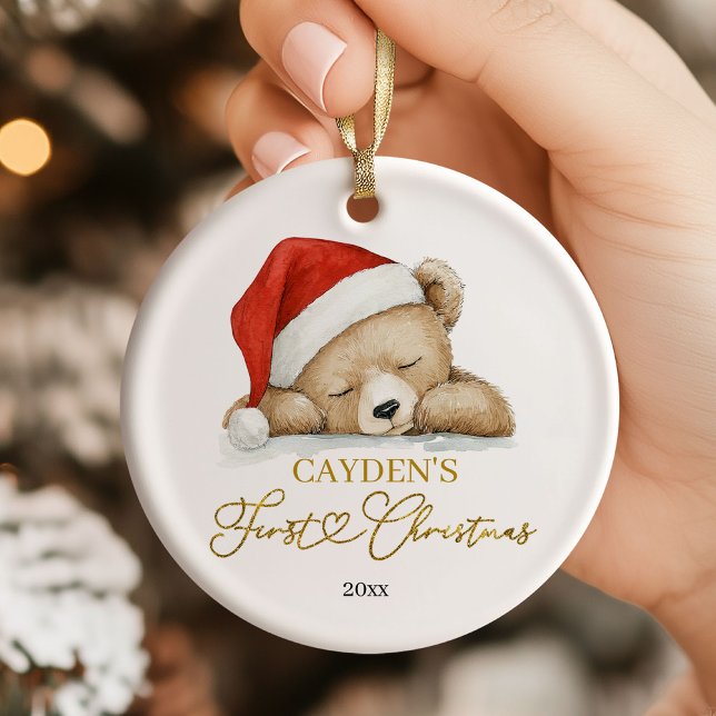 Bear Baby's First Christmas Ornament (Creator Uploaded)