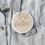 Bear Balloons Bearly Wait Baby Shower 10 Cm Round Badge<br><div class="desc">A little bear is on the way? Of course you’ll celebrate! This Bear Balloons " We Can Bearly Wait" design help you plan a great gender neutral Baby Shower!</div>