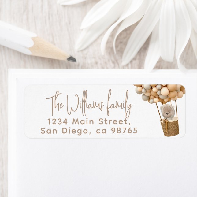 Bear Balloons Modern Gender neutral Baby Shower (Insitu)