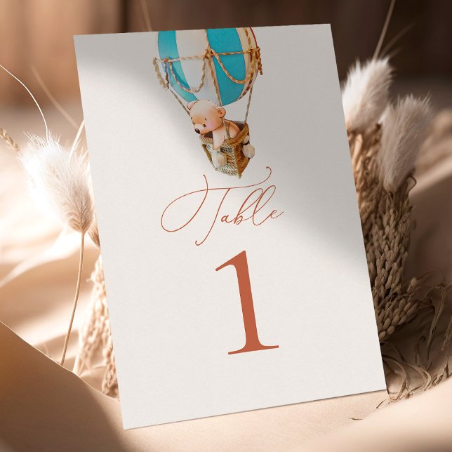 Bear Balloons Table Number (Creator Uploaded)