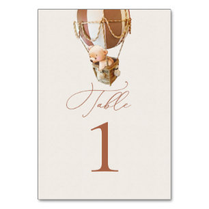 Bear Balloons Table Number