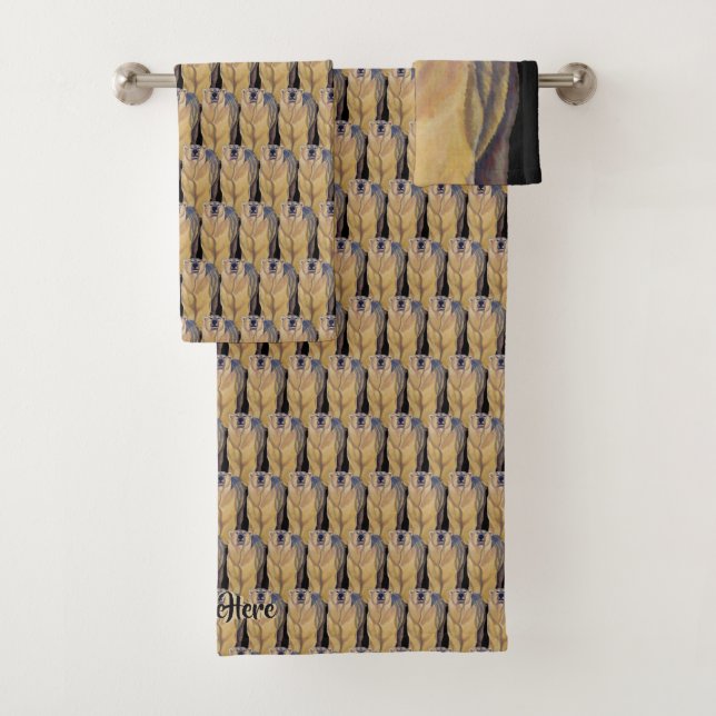 Bear Bath Towel Set Custom Polar Bear Towels (Insitu)