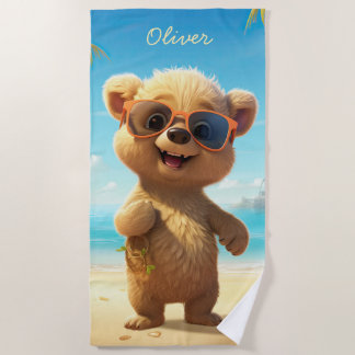 Bear Beach Kids Towels for Beach Days