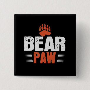 Bear - Bear Paw 15 Cm Square Badge