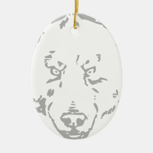 Bear Bears Brown Animal Forest Woodland Tree leaf Ceramic Tree Decoration