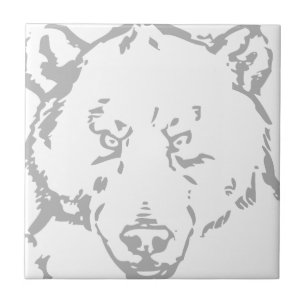 Bear Bears Brown Animal Forest Woodland Tree leaf Tile