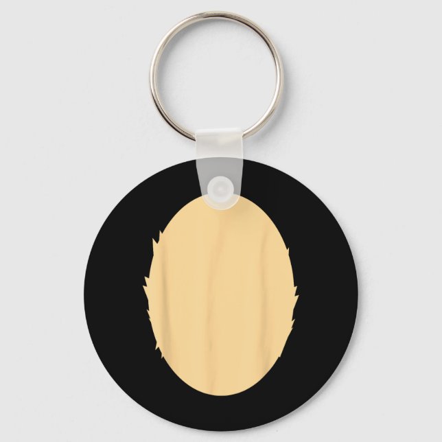 Bear Belly Lazy Halloween Easy Costume Funny Key Ring (Front)