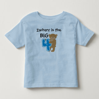 Bear Big Four Customisable Birthday T-shirt