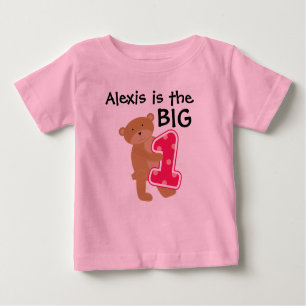 Bear Big One Customisable Birthday T-shirt