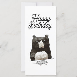 Bear birthday card