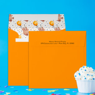 Bear Birthday Party Envelope – Teddy Bear Themed 