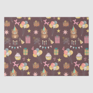 Bear Birthday Tissue Paper