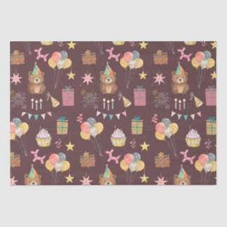 Bear Birthday Tissue Paper