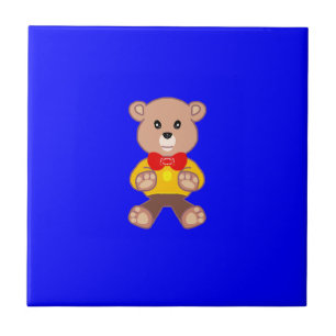 Bear Blue Ceramic Tile