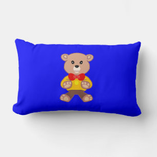 Bear Blue Lumbar Cushion