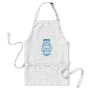 Bear (Blue) Standard Apron