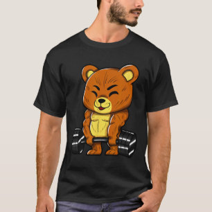 Bear Bodybuilder Bodybuilding Muscle Gym Weightlif T-Shirt