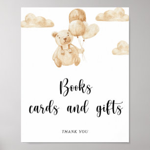 Bear books cards and gifts poster