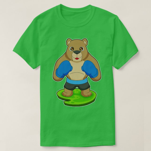 Bear Boxer Boxing gloves Boxing T-Shirt (Design Front)
