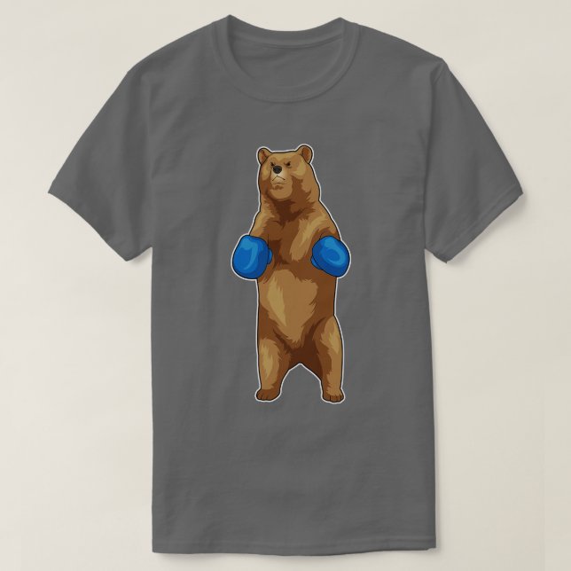 Bear Boxer Boxing gloves T-Shirt (Design Front)