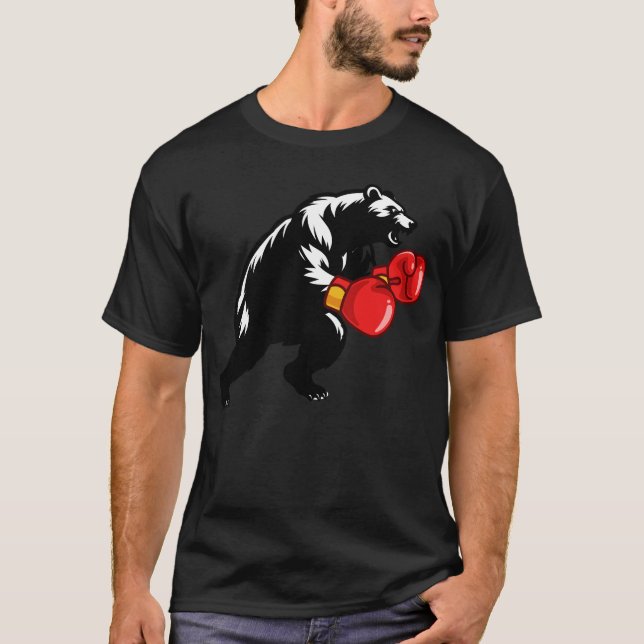  bear boxer boxing  T-Shirt (Front)