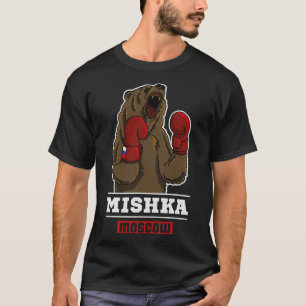 Bear Boxing Russia Ussr Propaganda Saying  T-Shirt