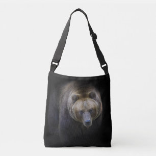 Bear Brown Grizzly Animal Life Wild Jungle Forest Crossbody Bag