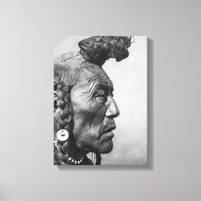Bear Bull A Blackfoot Warrior Canvas Art (Front)