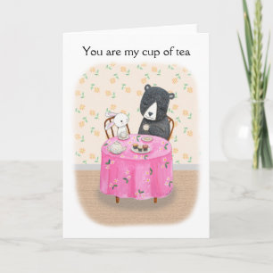 Bear & Bunny Cute I love you Valentine's Day Card