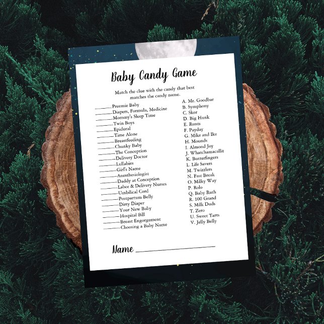 Bear Candy Match Baby Shower Game Invitation (Creator Uploaded)