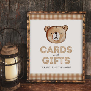 Bear Cards and Gifts Sign