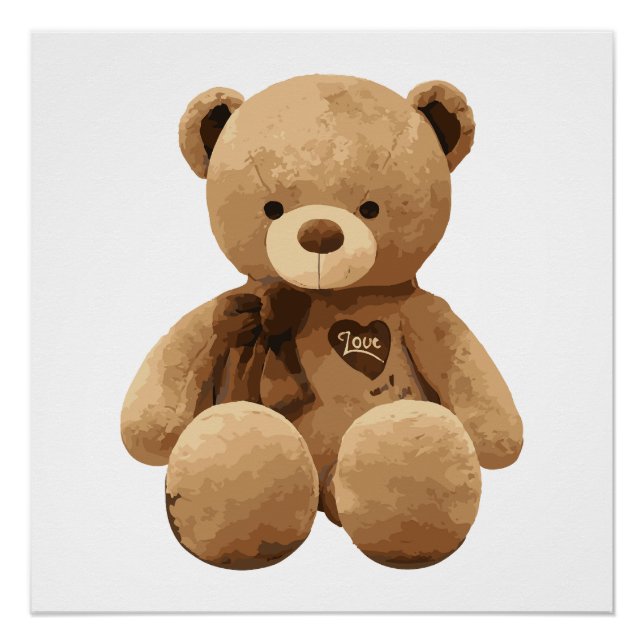 Bear Cartoon Poster (Front)
