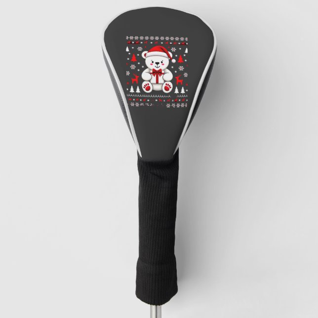 Bear Christmas Christmas (3) Golf Head Cover (Front)