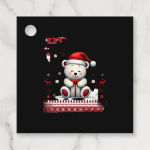 Bear Christmas Christmas (4) Favour Tags