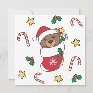 Bear Christmas Snow Winter Animals Bears Holiday Card