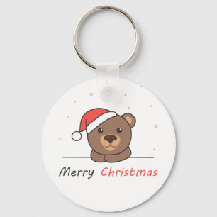 Bear Christmas Snow Winter Animals Bears Key Ring