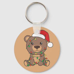 Bear Christmas Winter Animals Bears Keychain