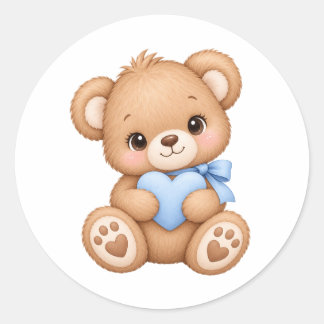 Bear  classic round sticker