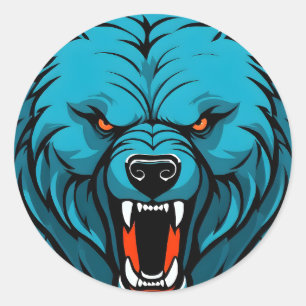 Bear classic round sticker