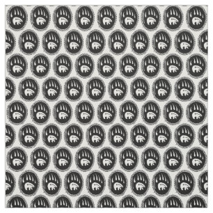 Bear Claw Fabric Tribal Bear Art Fabric