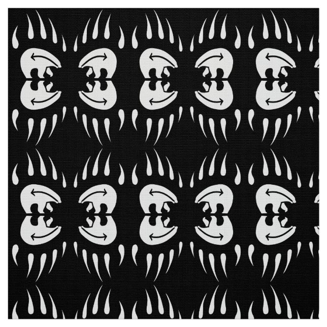 Bear Claw Fabric Tribal Bear Art Fabric (Swatch)