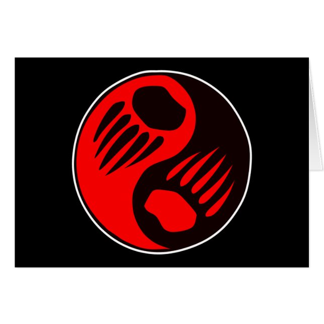 Bear Claw Yin Yang Black (Front Horizontal)