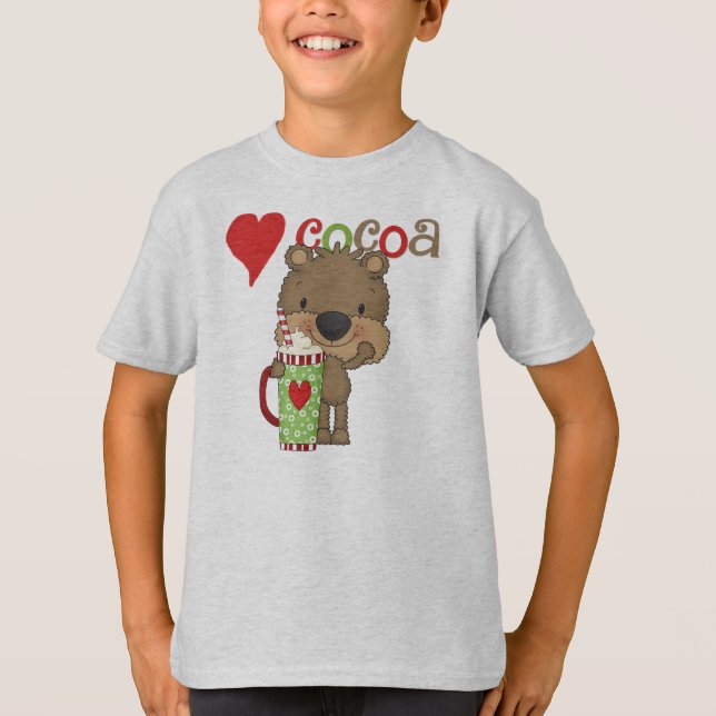 Bear Cocoa Love Holiday T-Shirt (Front)