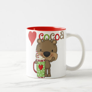 Bear Cocoa Love Holiday Two-Tone Coffee Mug