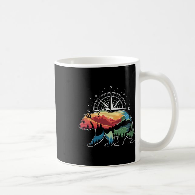 Bear Comp Hiker Outdoor  Coffee Mug (Right)
