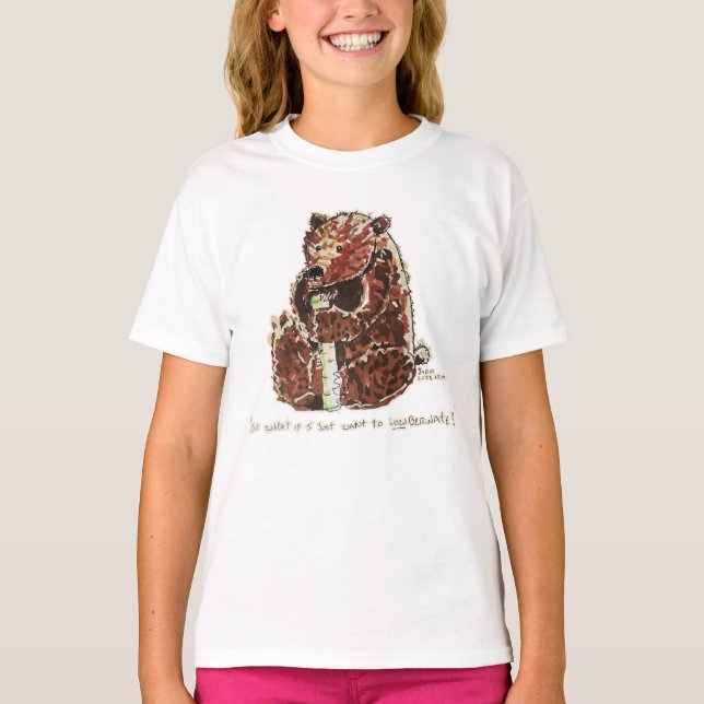 Bear Contemplates Hibernation T-Shirt (Front)