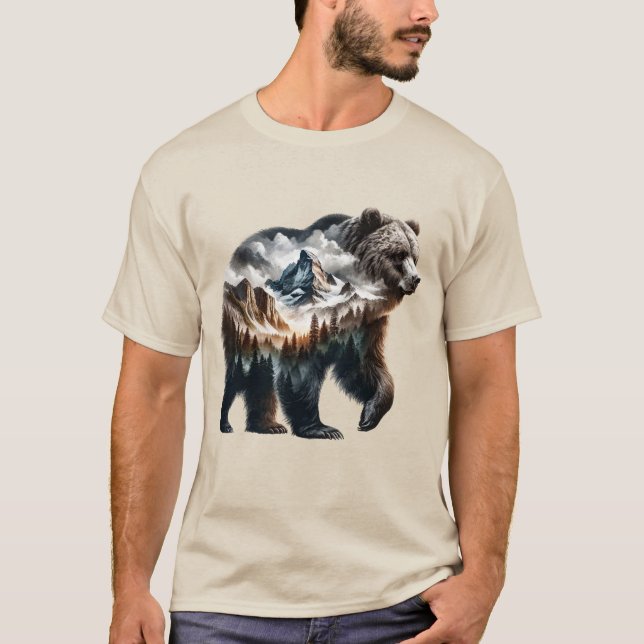 Bear Country Scenic Men's T-Shirt (Front)